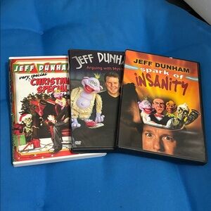 Jeff Dunham SetThreeDvDs SparkOfInsanity ArguingWithMyself ChristmasSpecialNWOTS